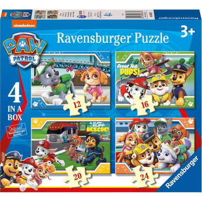 Ravensburger Paw Patrol 4 in a Box Jigsaw Puzzle Set 4005556069361