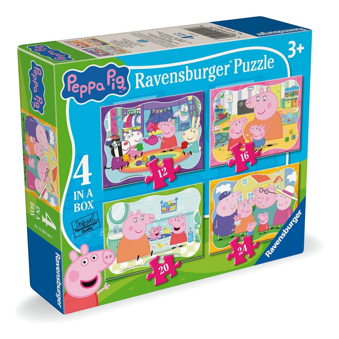 Ravensburger Peppa Pig 4 in a Box Jigsaw Puzzle Set