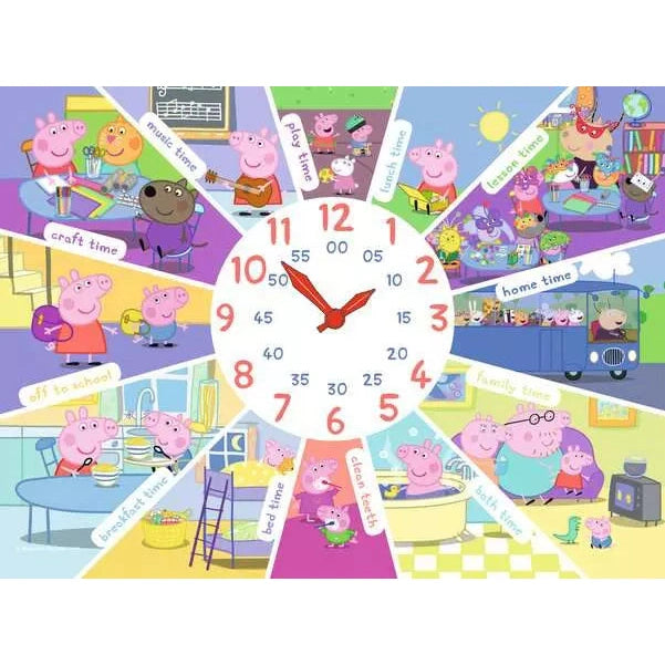 Ravensburger - Peppa Pig Clock Puzzle - 60 Pieces Puzzle 4005556095100