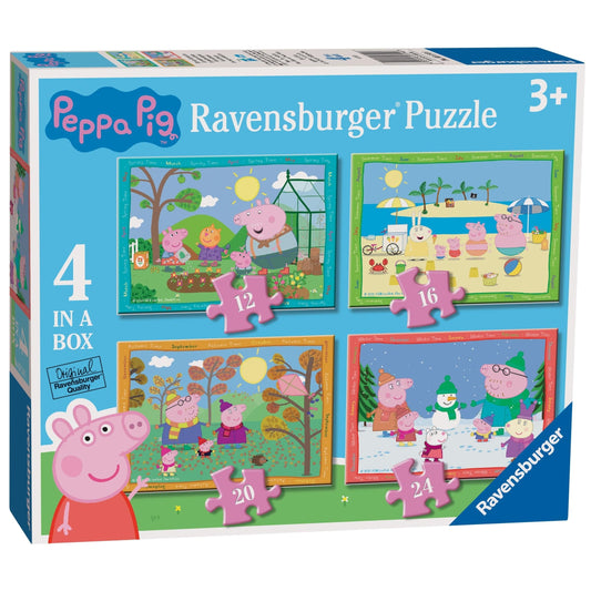Ravensburger Peppa Pig Four Seasons 4 in a Box Jigsaw Puzzle 4005556031146