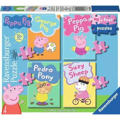 Ravensburger - Peppa Pig My First Puzzles - 2, 3, 4, 5 Pieces Puzzle 4005556069606