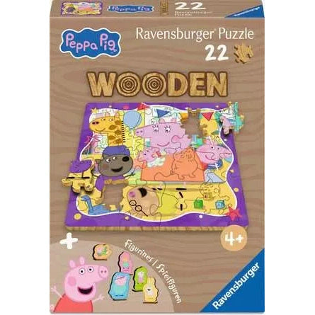 Ravensburger - Peppa Pig, Wooden Puzzle - 22 Pieces Puzzle 4005555040828