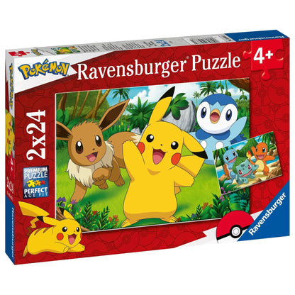 Ravensburger Pokemon 2x24pc Jigsaw Puzzle Set for Kids 4005556056682