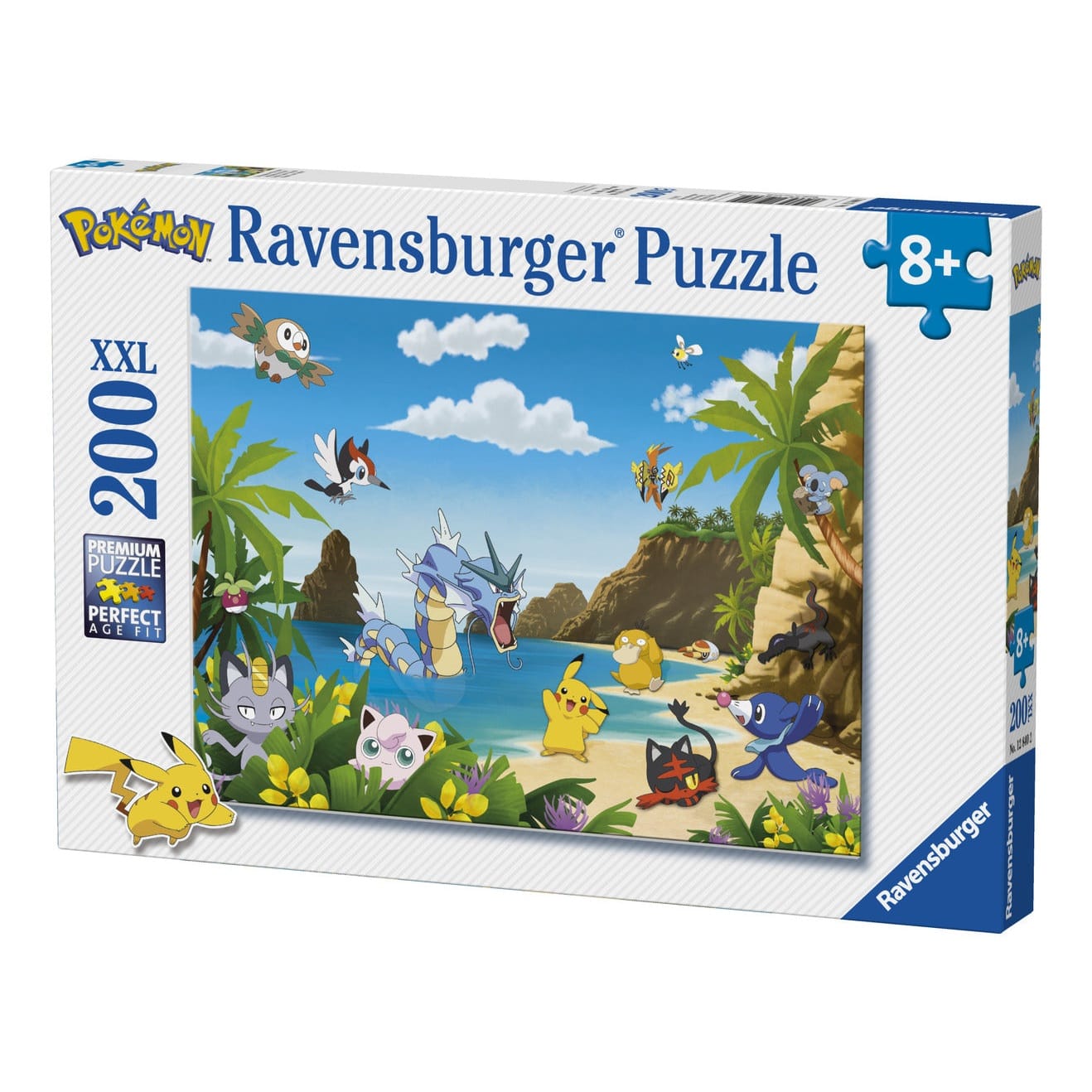 Ravensburger Pokemon Favourites 200 Piece Kids Jigsaw Puzzle Featuring Rowlet Pikipek Pikachu Jigglypuff and Gyarados 4005556128402