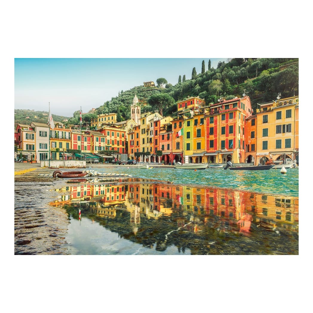 Ravensburger Portofino Italy 200 Piece Jigsaw Puzzle Harbour Scene With Colorful Seaside Villas And Boats 4005555017349