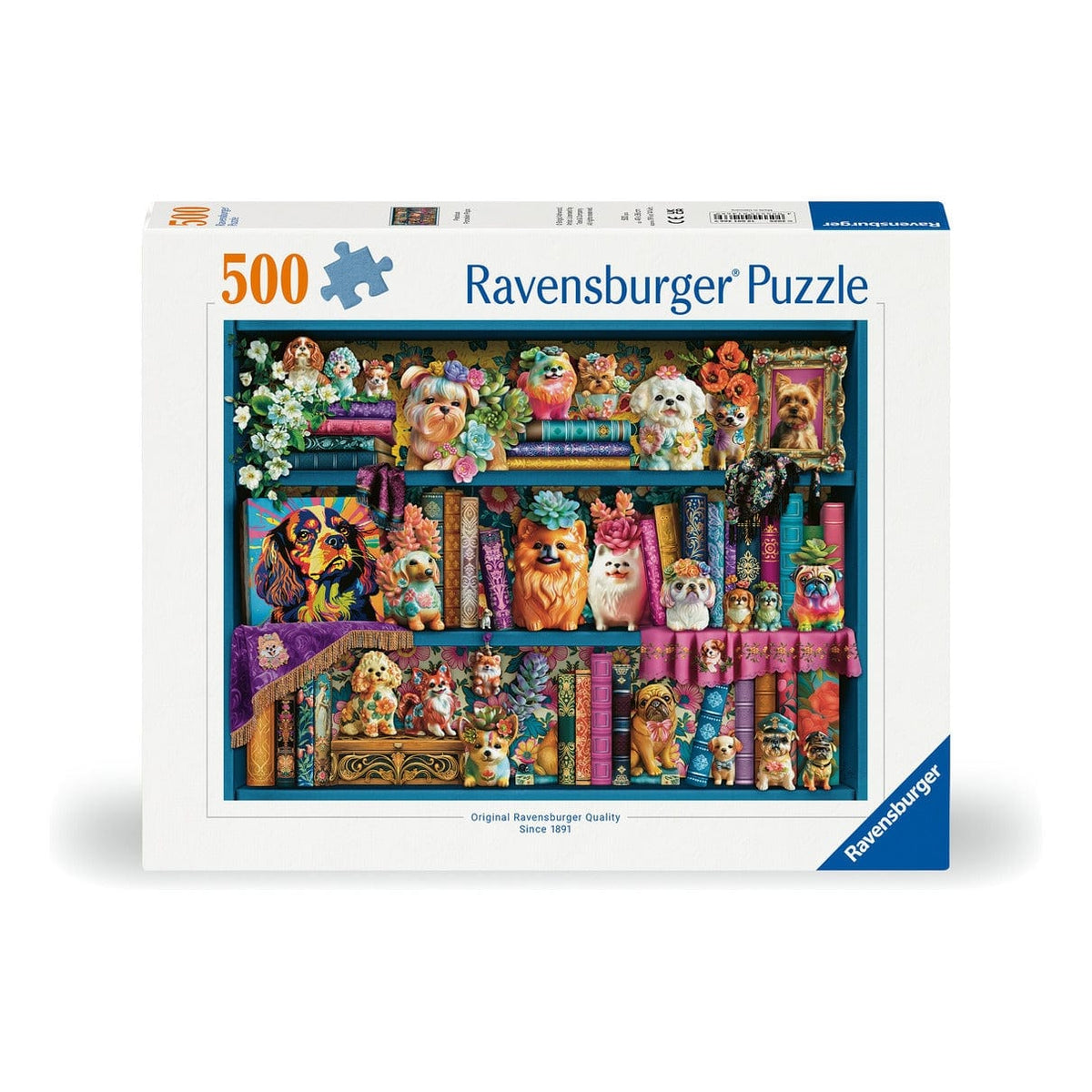 Ravensburger Precious Porcelain Pugs 500pc Jigsaw Puzzle 4005555014669