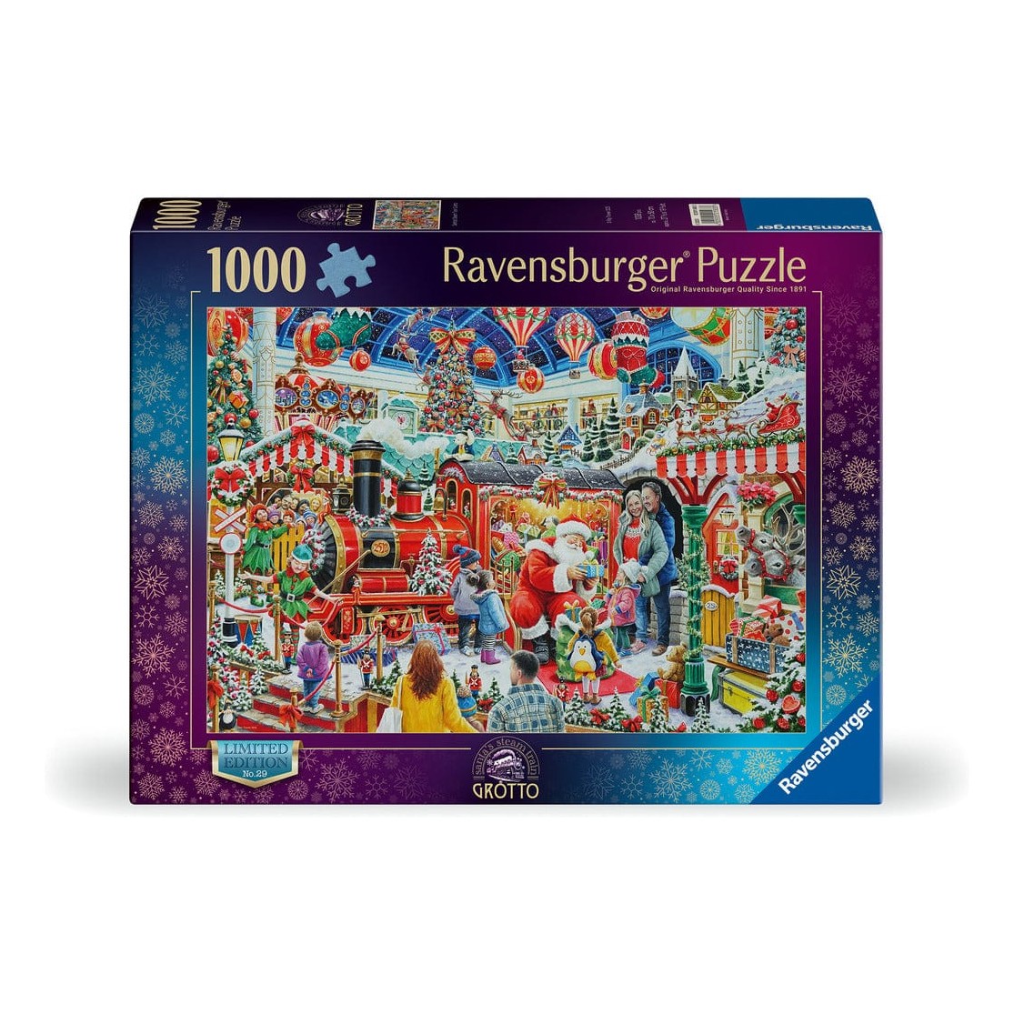 Ravensburger Santa's Steam Train Grotto 1000pc Puzzle