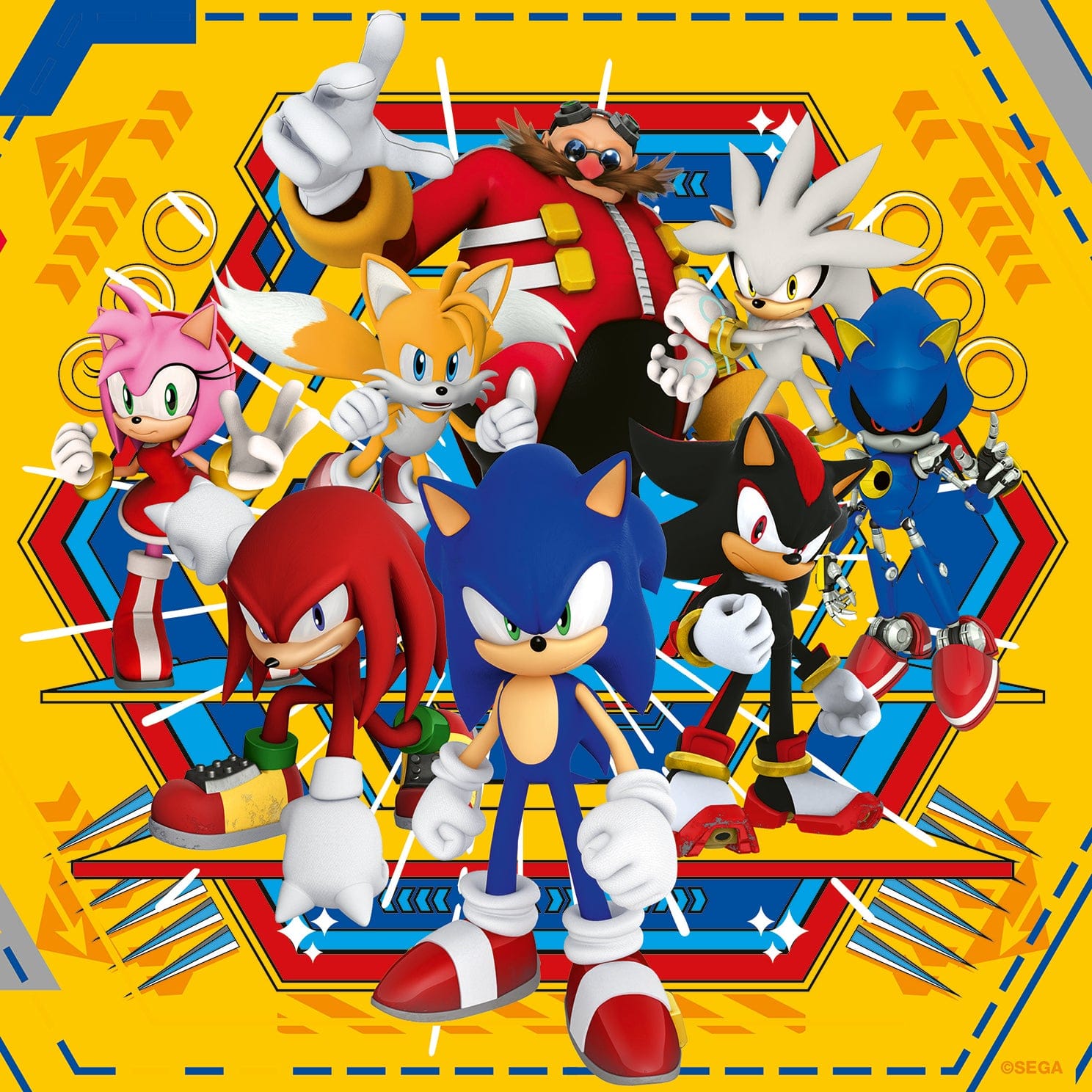 Ravensburger Sonic The Hedgehog 3x49pc Jigsaw Puzzle 4005555011330