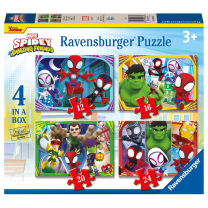 Ravensburger Spidey & His Amazing Friends 4 in a Box Puzzle 4005555010647