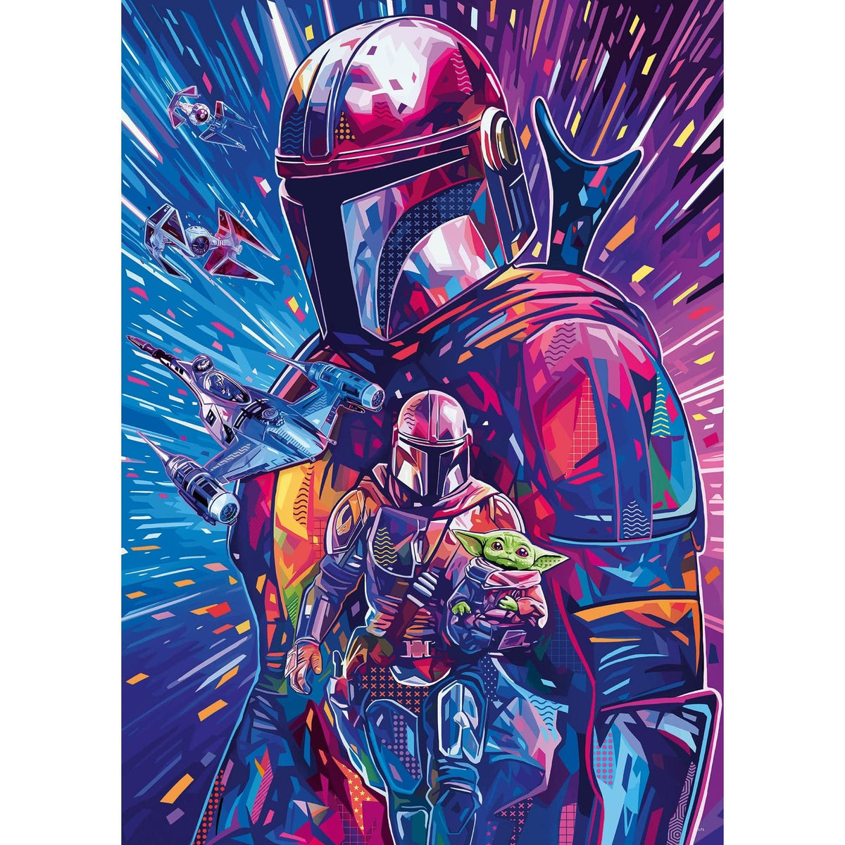 Ravensburger Star Wars Hypspce Col - The Mandalorian 1000pc Jigsaw Puzzle 4005555013396