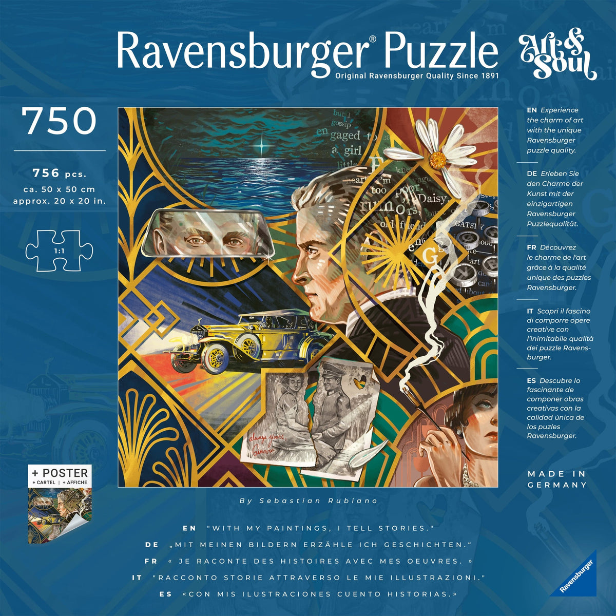 Ravensburger The Great Gatsby 750pc Jigsaw Puzzle 4005555009962