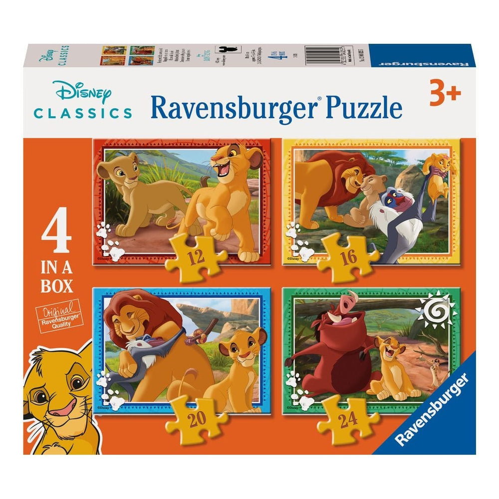 Ravensburger The Lion King 4 in a Box Puzzle Set Fun | Lennie's Toys