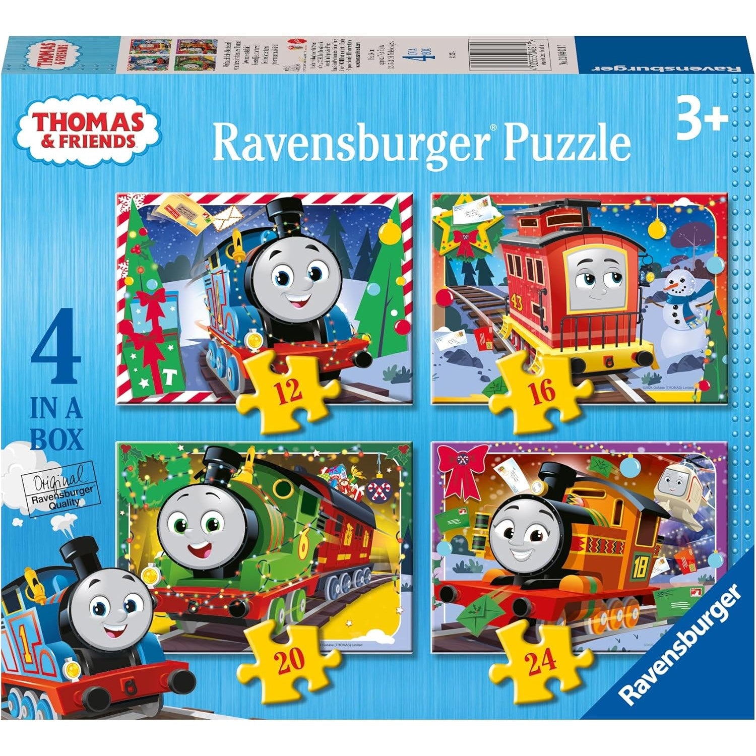 Ravensburger Thomas The Tank Engine and Friends Christmas Jigsaw Puzzle - 4 In a Box 4005555040217