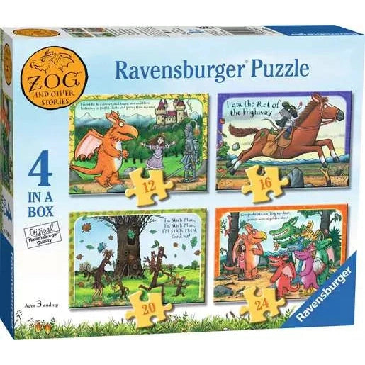 Ravensburger - Zog & Other Stories 4 in Box (12, 16, 20, 24 piece) Jigsaw Puzzle 4005556030620