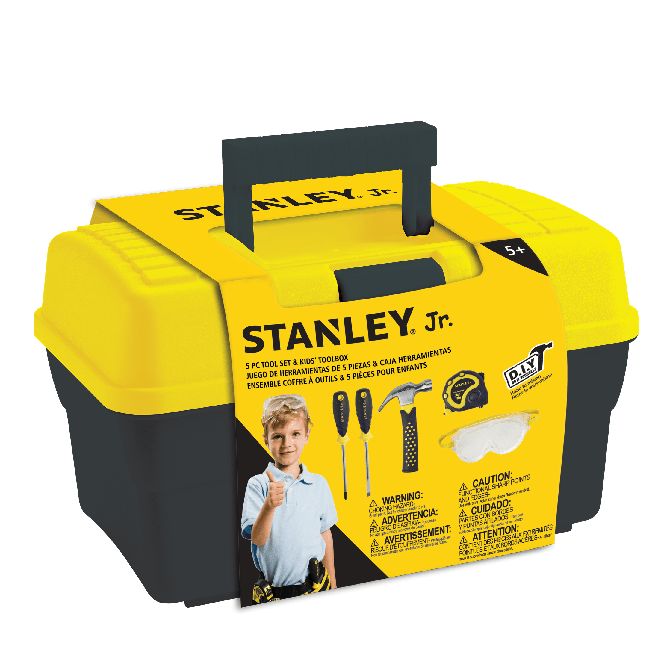 Stanley Jr. Pretend Play 5 Piece Toolbox Set