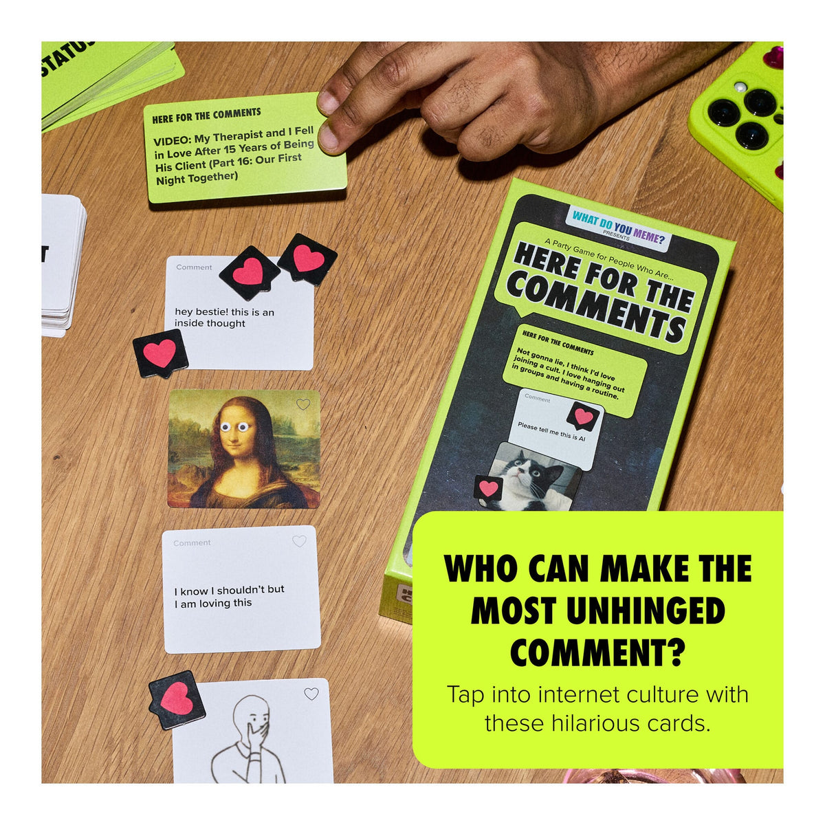 What Do You Meme? Here For The Comments Adult Party Card Game 810192989805