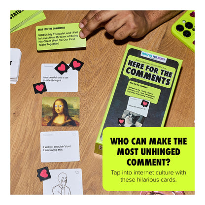 What Do You Meme? Here For The Comments Adult Party Card Game 810192989805