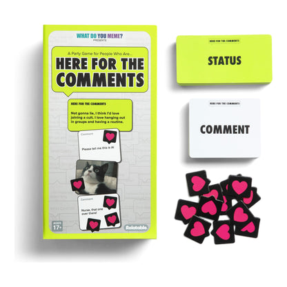What Do You Meme? Here For The Comments Adult Party Card Game 810192989805