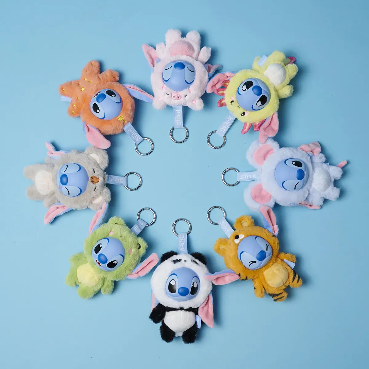 Disney Stitch YuYus Plush Key Ring 12cm (1 Mystery Box Selected at Random) 5400868040067