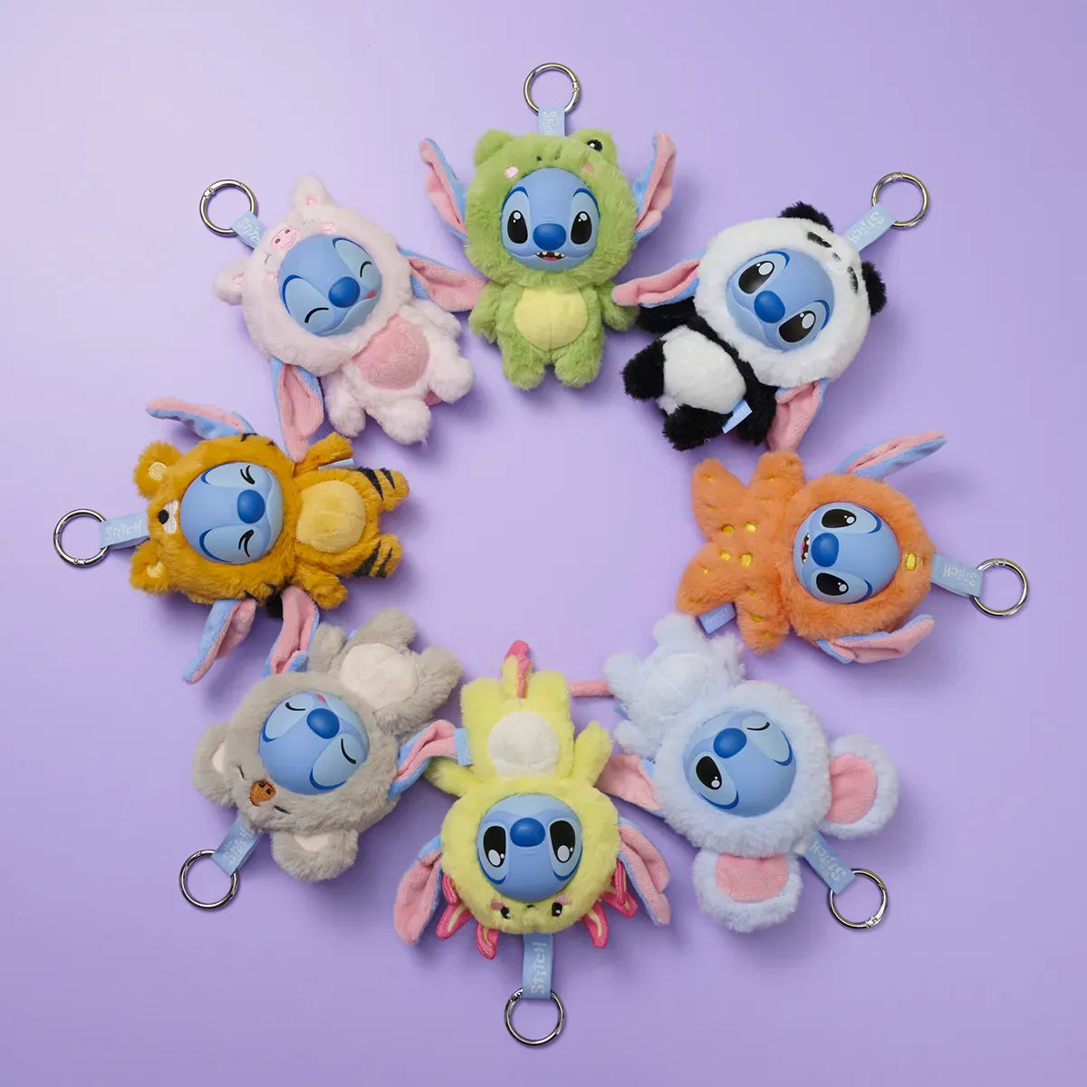 Disney Stitch YuYus Plush Key Ring 12cm (1 Mystery Box Selected at Random) 5400868040067
