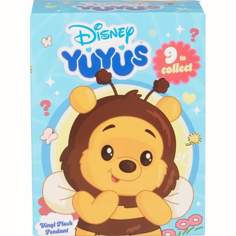 Disney Winnie the Pooh YuYus Plush Key Ring 12cm (1 Mystery Box Selected at Random) 5400868040074