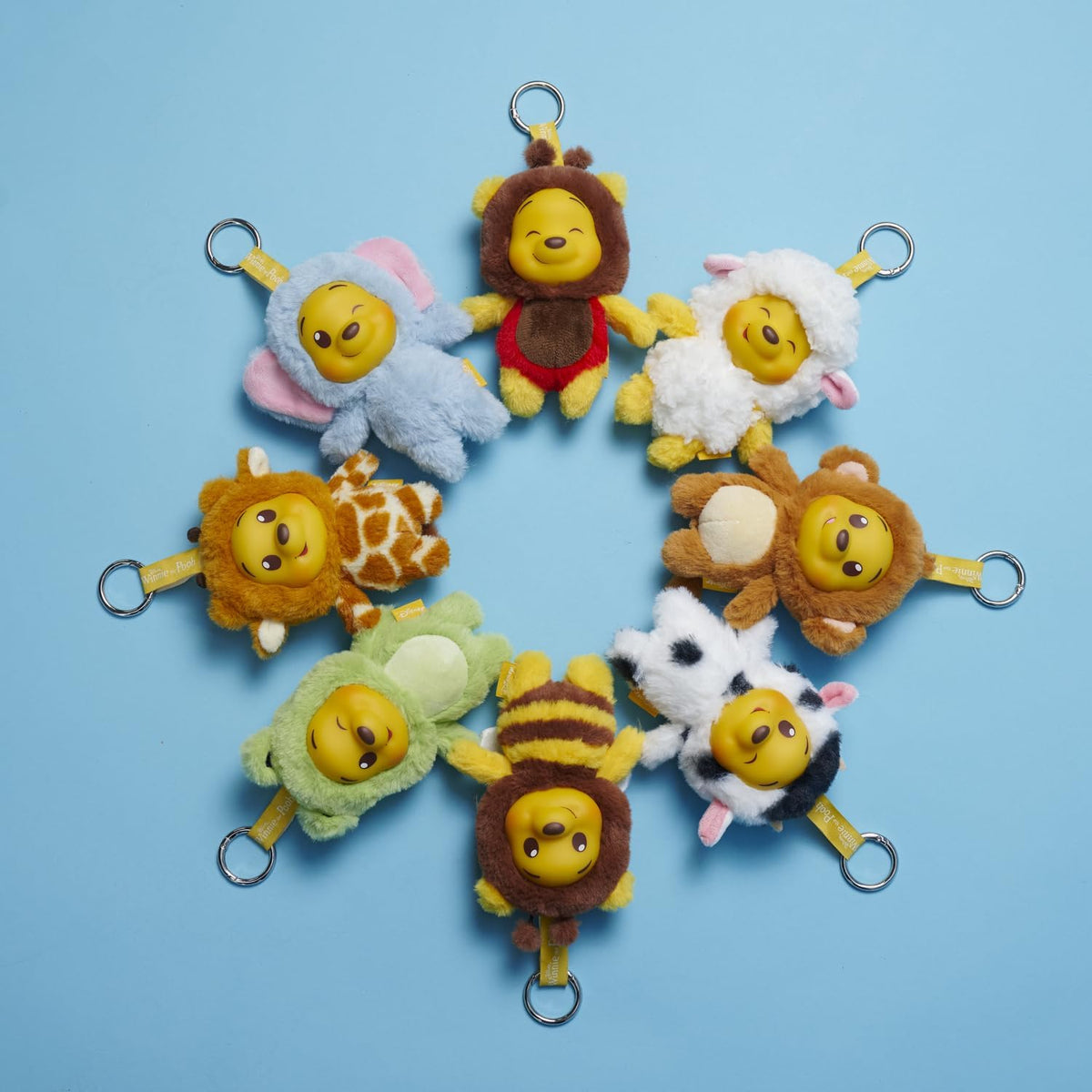 Disney Winnie the Pooh YuYus Plush Key Ring 12cm (1 Mystery Box Selected at Random) 5400868040074