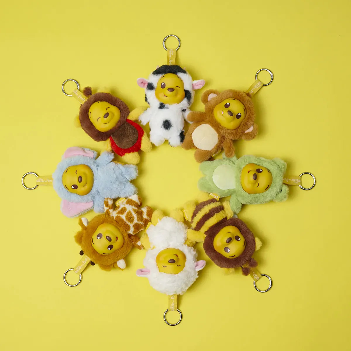 Disney Winnie the Pooh YuYus Plush Key Ring 12cm (1 Mystery Box Selected at Random) 5400868040074