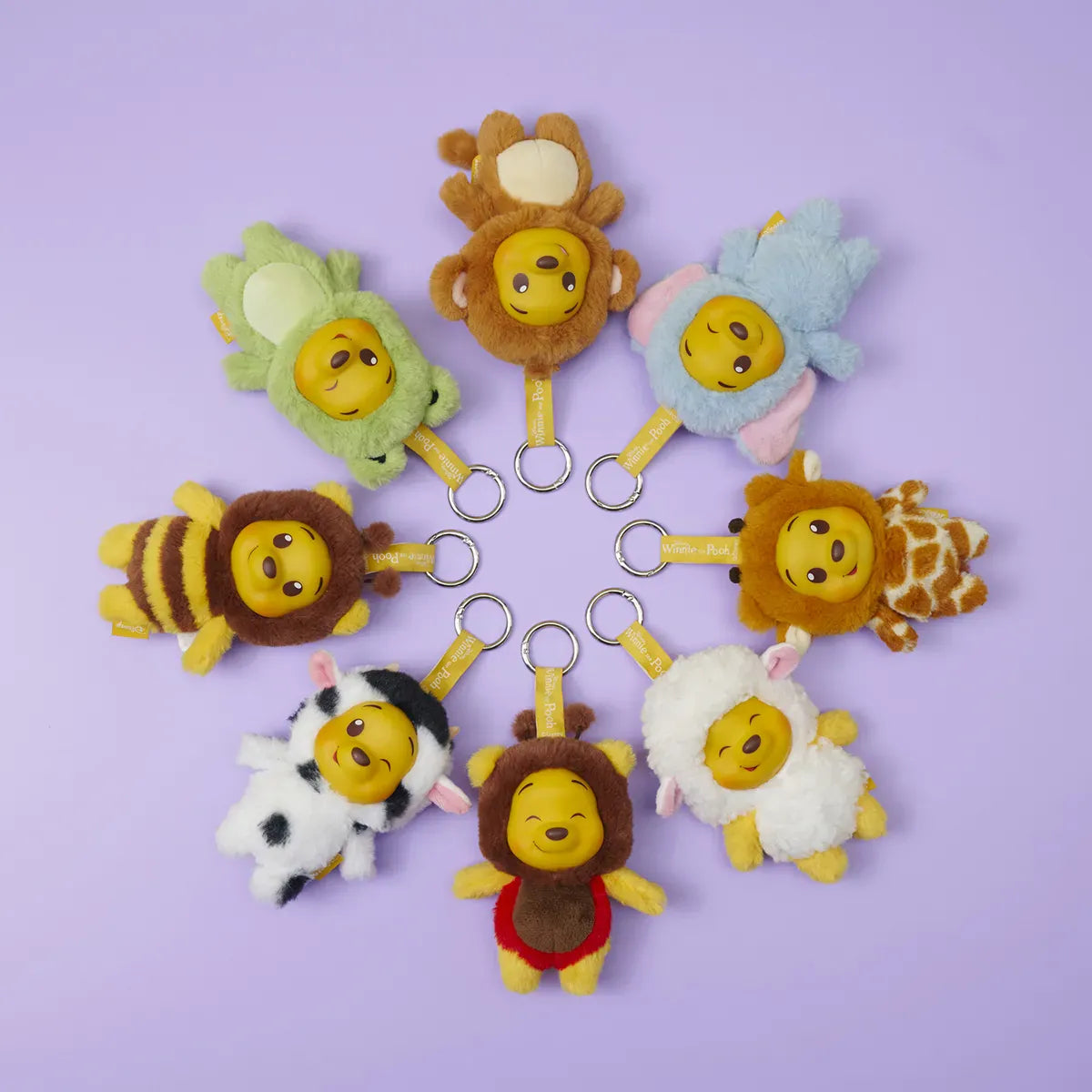 Disney Winnie the Pooh YuYus Plush Key Ring 12cm (1 Mystery Box Selected at Random) 5400868040074
