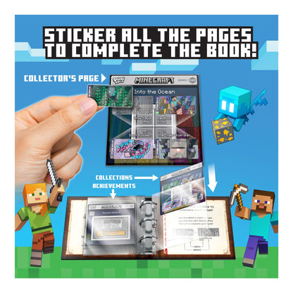 Sticki Rolls Minecraft Collectors Book with Wristband and 120 Stickers 850075333752