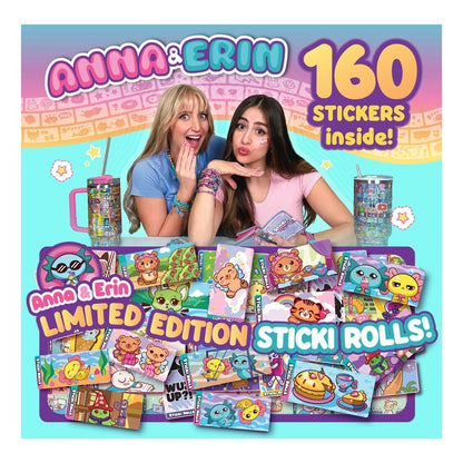 Sticki Rolls Anna & Erin BFF Bracelet Pack – 160 Stickers