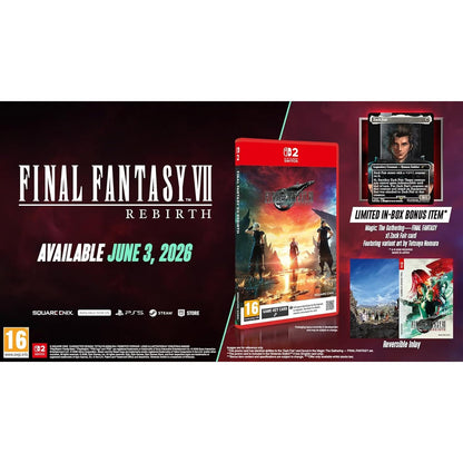 Final Fantasy VII Rebirth (Includes Magic: The Gathering—FINAL FANTASY ‘Zack Fair’ promo card) Nintendo Switch 2 5021290102774
