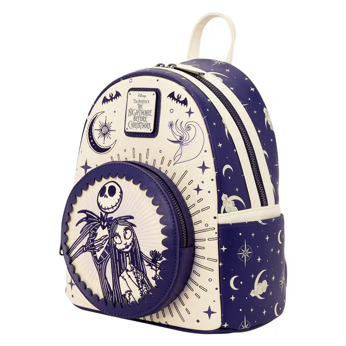 Loungefly The Nightmare Before Christmas Jack Skellington & Sally Night Sky Mini Backpack