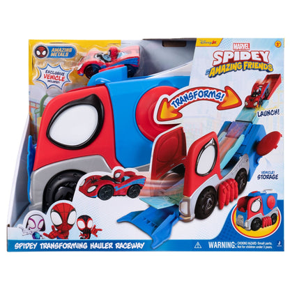 Spidey and Friends - Transforming Hauler Raceway 191726900139