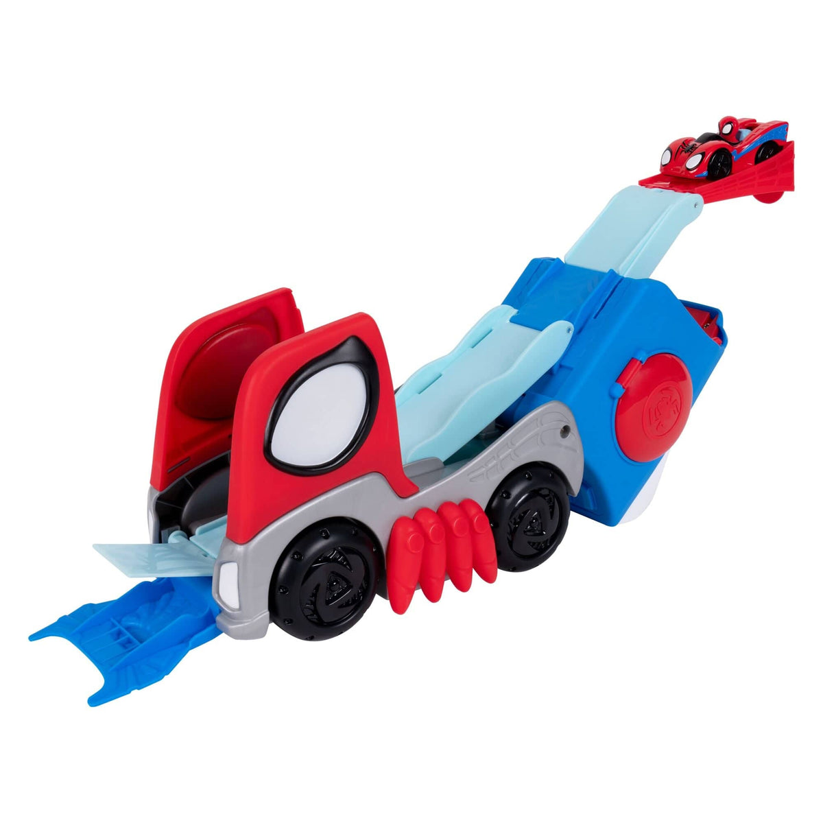 Spidey and Friends - Transforming Hauler Raceway 191726900139