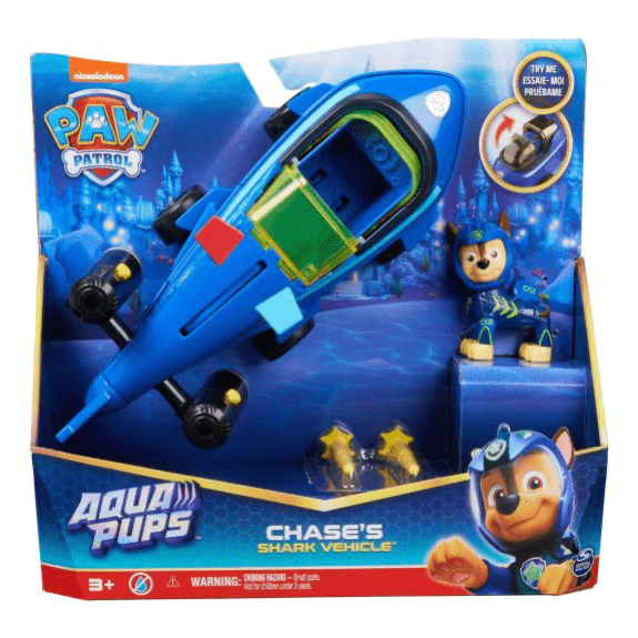 Spin Master:  Paw Patrol Aqua Pups Chase's Shark Vehicle 778988446713