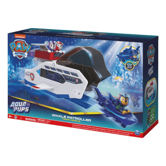 Spin Master: Paw Patrol Aqua Pups Whale Patroller 778988436264