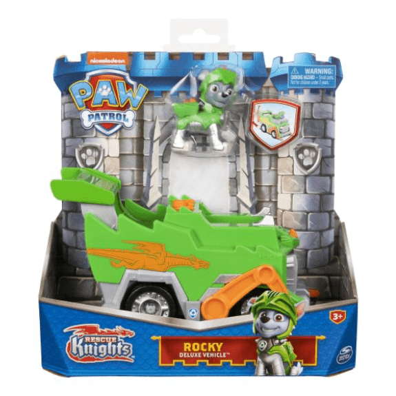 Spin Master: Paw Patrol Rescue Knights Rocky Deluxe Vehicle 778988414613