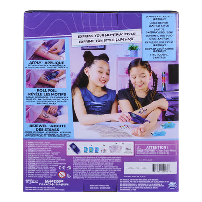 Cool Maker KPop Demon Hunters Shimmer Me Foil Tattoo Kit 681147144019