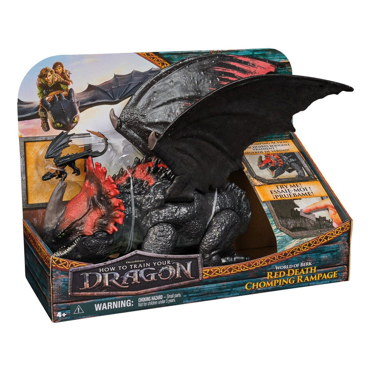 DreamWorks Dragons Red Chompin Death Rampage Figure