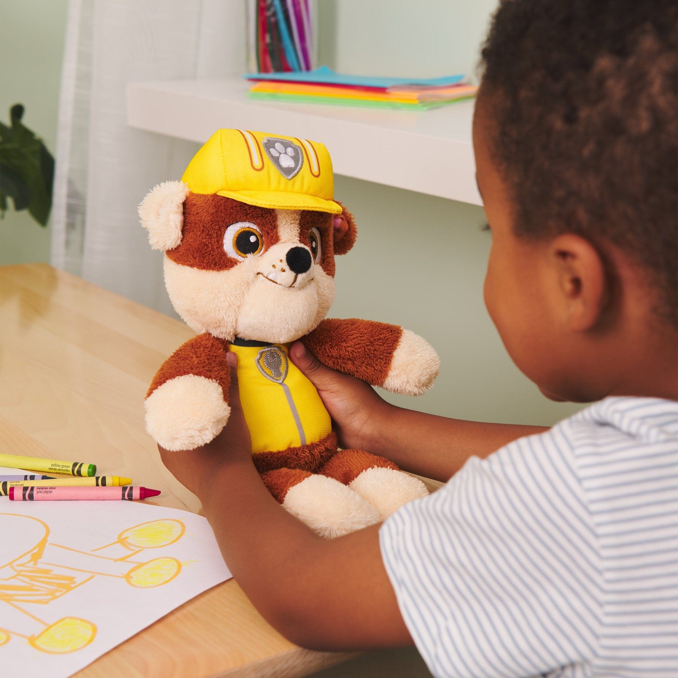 GUND Paw Patrol 13in Take Along Rubble Plush Toy 778988600542