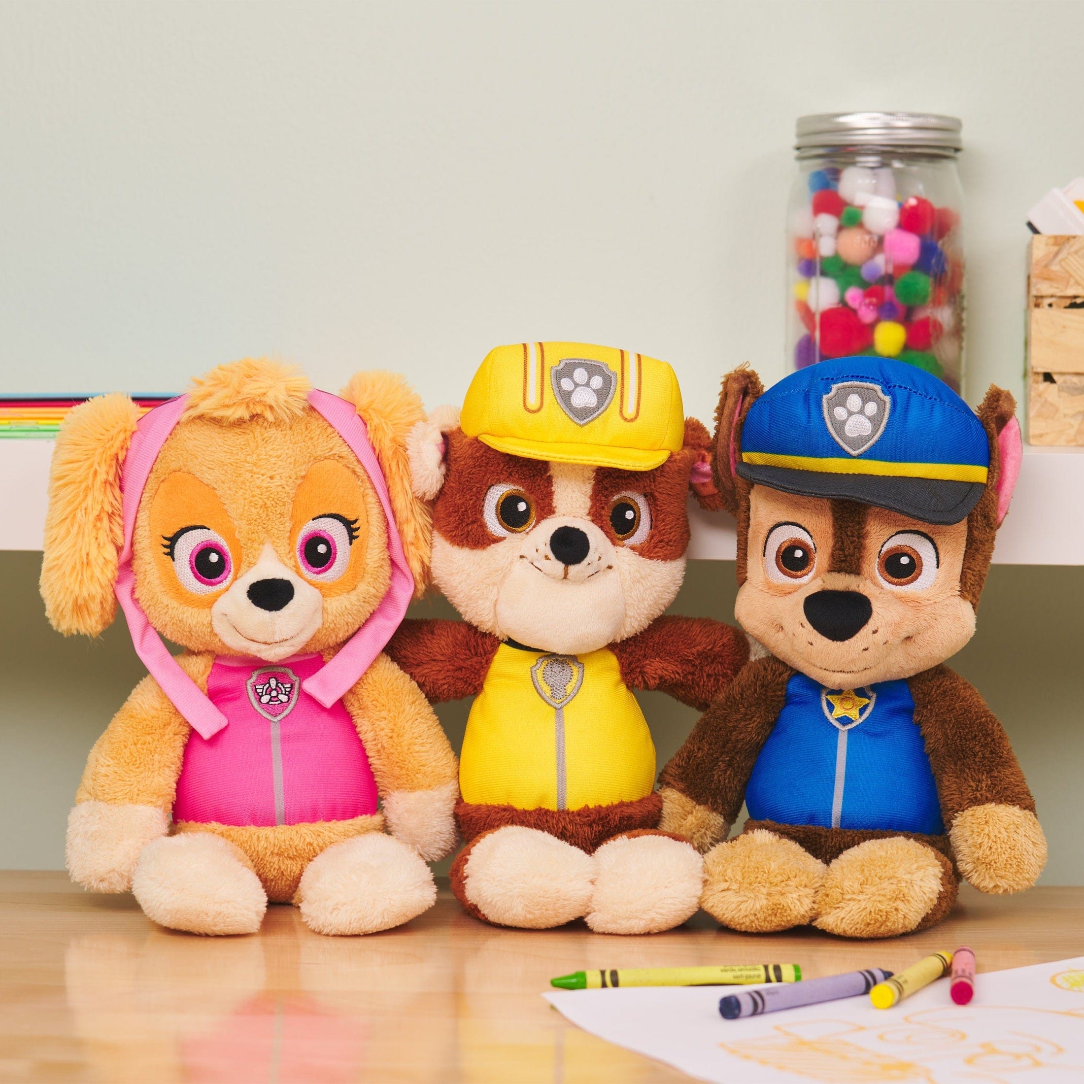 GUND Paw Patrol 13in Take Along Rubble Plush Toy 778988600542