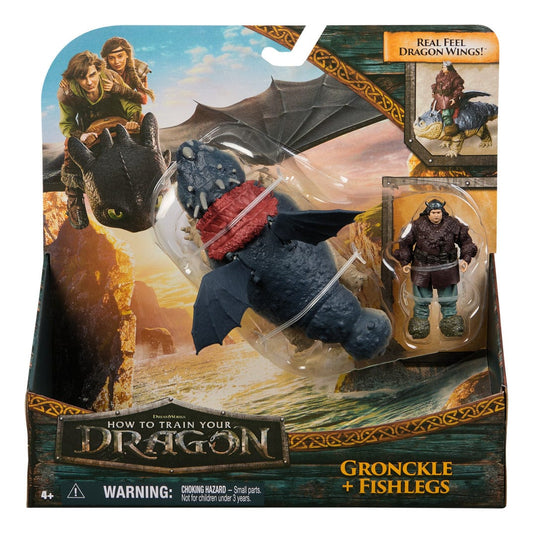 How to Train Your Dragon - Viking and Dragon Gronkle Figure Set 681147083363