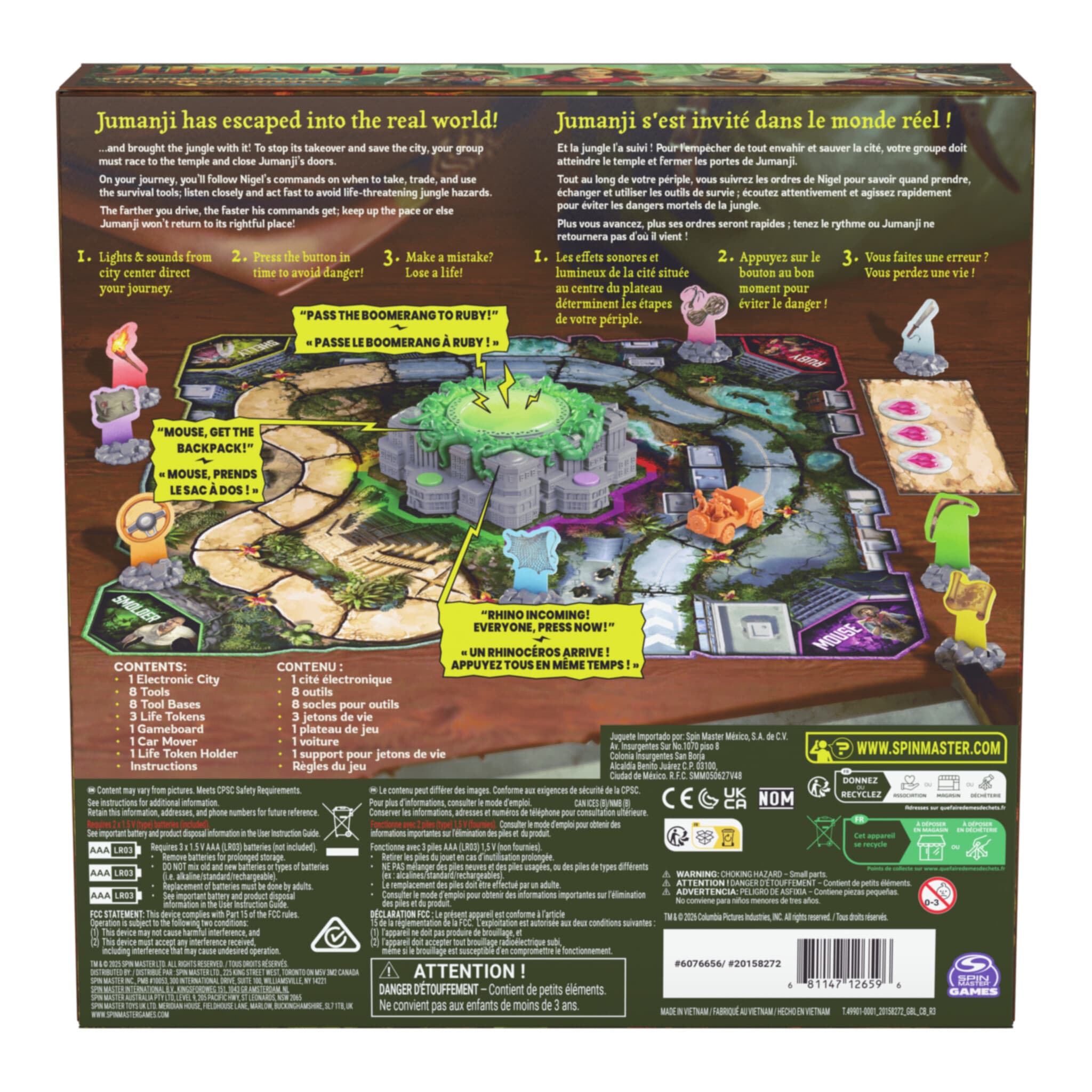 Jumanji: The Ultimate Level Electronic Board Game 681147126596