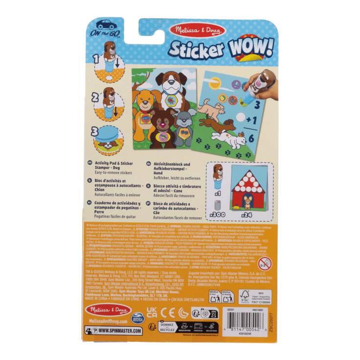 Melissa And Doug Dog Art Pad And Stamp Set For Kids