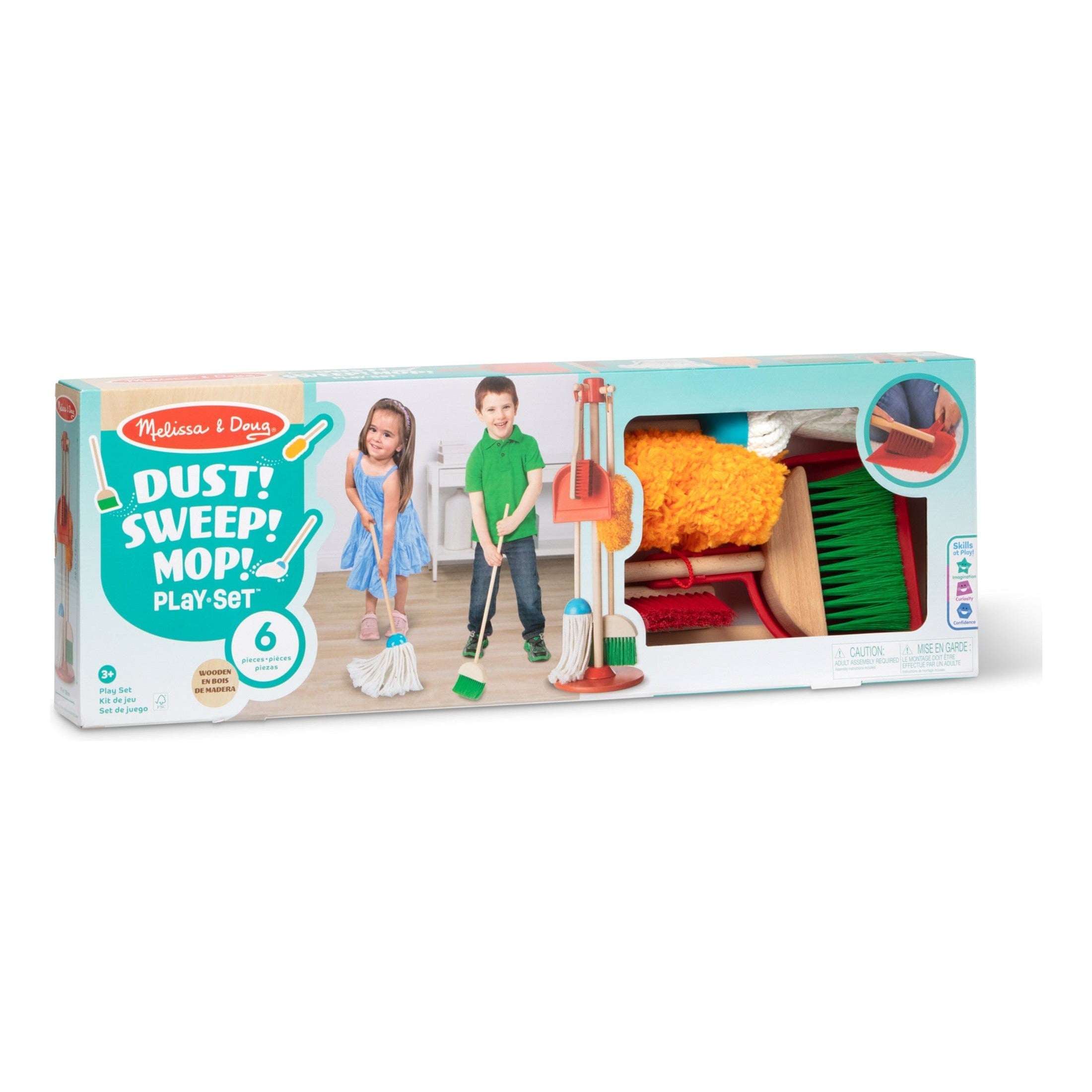 Melissa And Doug Dust Sweep Mop Cleaning Toy Educational