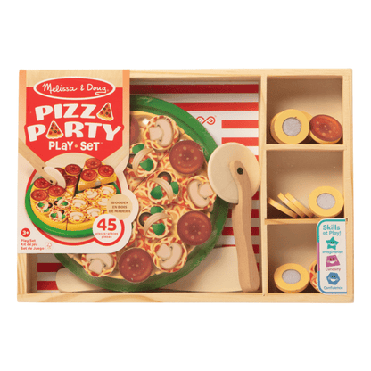 Melissa And Doug Wooden Pizza Party Playset For Kids