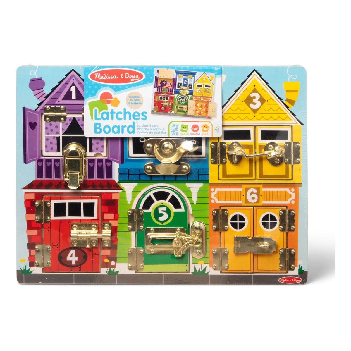 Melissa & Doug Latches Board Learning Toy For Toddlers