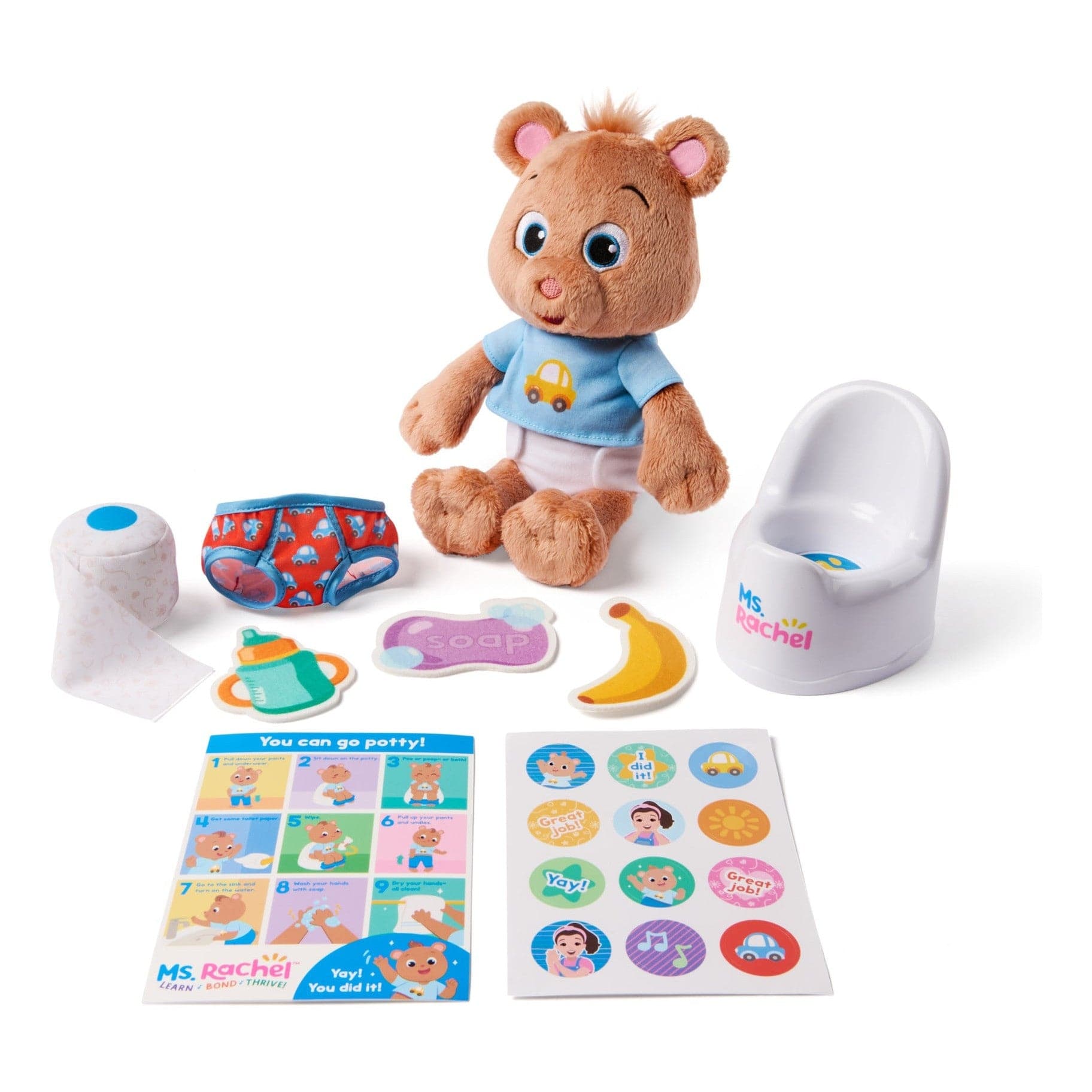 Miss Rachel Bean Potty Playset with Rewards 681147068032
