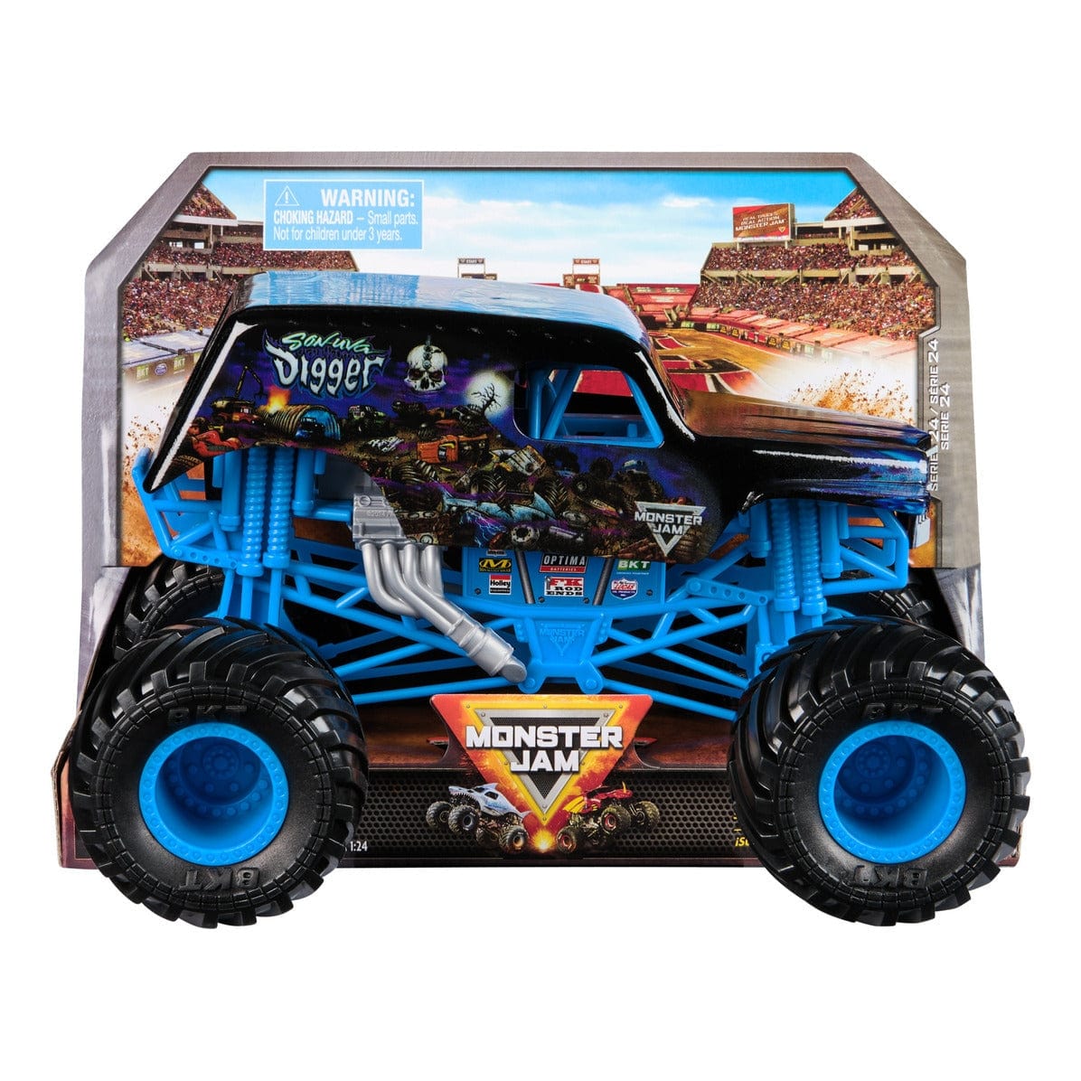 Monster Jam – 1:24 Die-Cast Son Uva Digger Truck 681147088016
