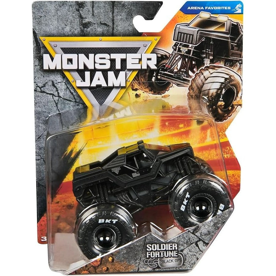 Monster Jam - 1:64 Diecast Truck - Series 42 - Arena Favorites - Soldier Fortune Black Ops 778988553480